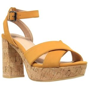 Ankle Strap Platform Cork Sandal SOBEYO NINA-01
